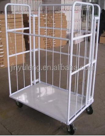 four wheel roll container,roll trolley
