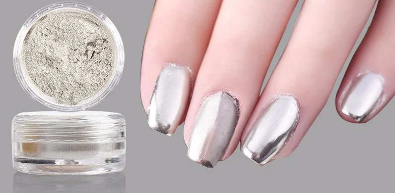 chrome powder for nail chrome silver chrome pigment nails