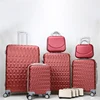 Good price ABS/PC 6 pieces set luggage bag travel trolley luggage with 4 wheels