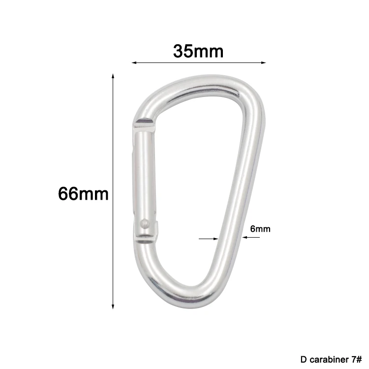 Custom Size Black Color D Shape Aluminum Key Chain Carabiner Buy