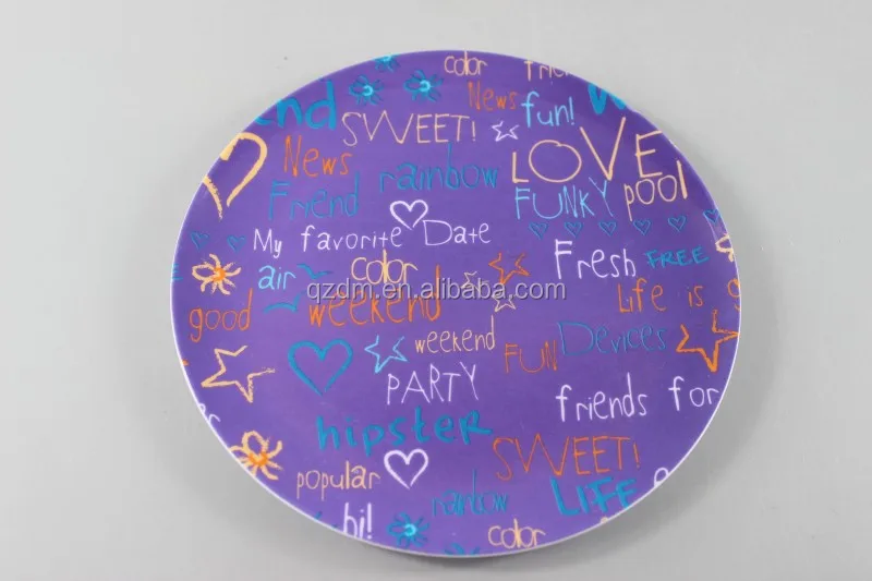 Factory Supply Melamine Dessert Plate Cake Dishes