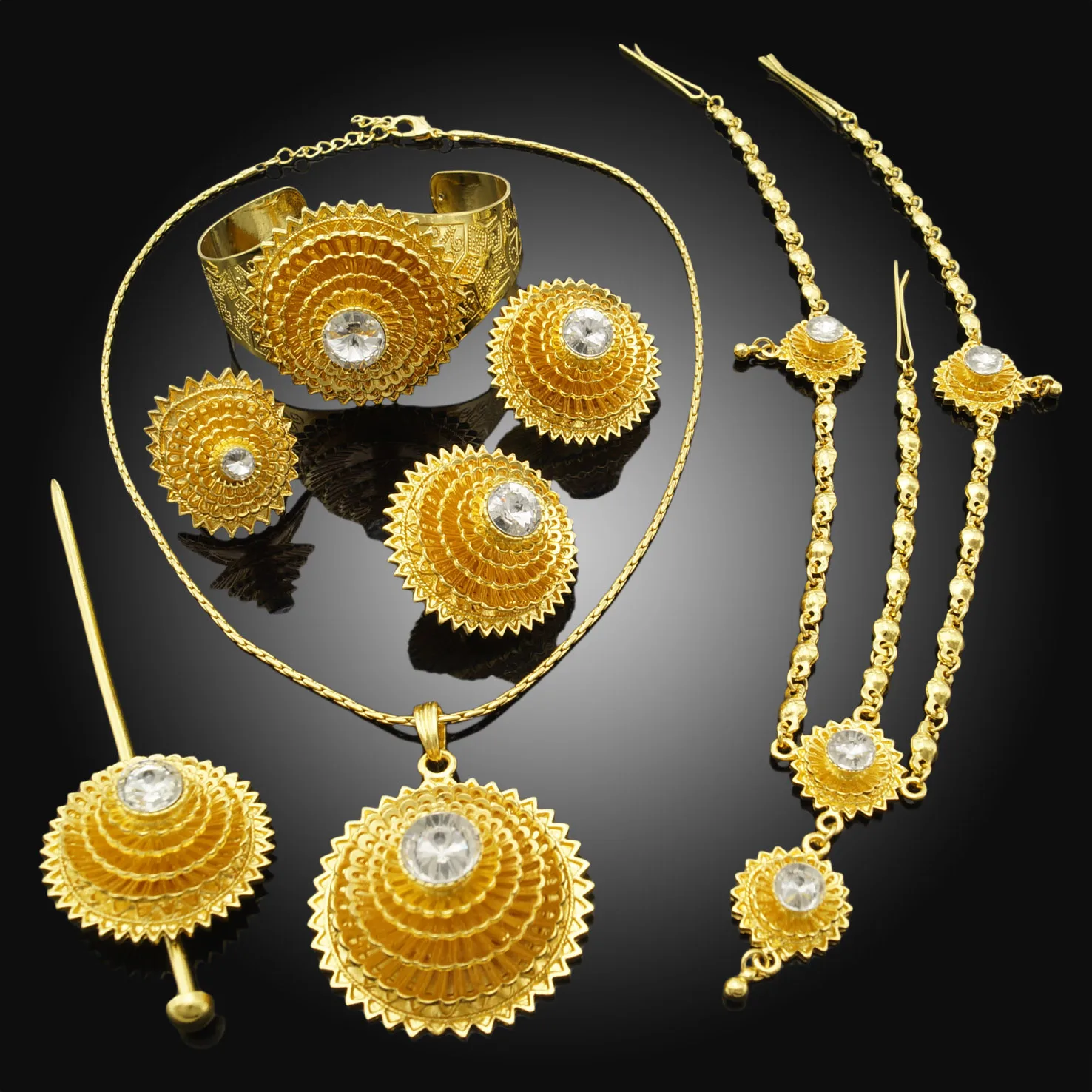 Habesha Jewelry Set Ethiopia Ladies Jewellery Sets African Wedding ...