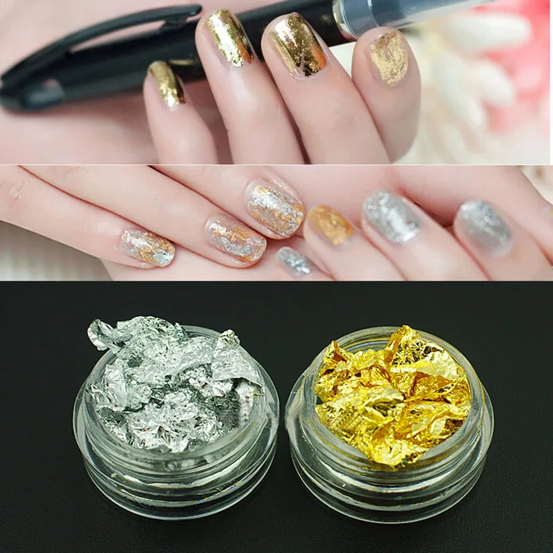 Gold And Silver Leaf For Diy Nail Art Beauty Your Hands Gold And Silver Leaf For Diy Nail Art Beauty Your Hands