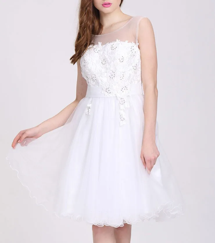 womens white cocktail dresses