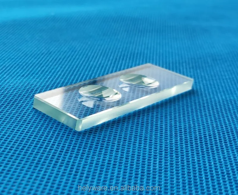 Glass 5mm Thick 2 Well Concavity Depression Slide Two Depression Concave Cavity Microscope Slide