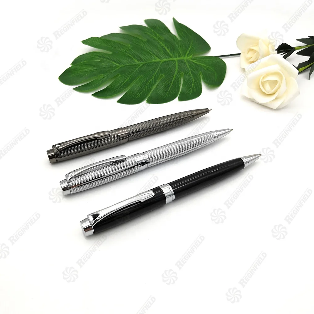 New Design Luxury Twist Metal Ballpoint Pen With Etching Pattern Buy