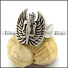Holy Elegant Design Silver Engraved Spread Winged Angel Finger Ring
