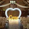 Wedding/party decoration led illuminated giant heart shape arch sign