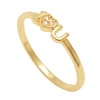 Sterling silver 925 rings for women jewelry I love u heart ring