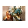 Wholesale Wolf and bird Wolf and bear cross stitch diy crystal 5d diamond painting for decoration