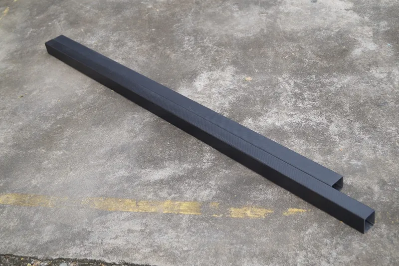 Visoka otpornost na temperaturu 3k ugljikovih vlakana kvadratna cijev / cijev