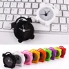 Lovely design silicone alarm clock, mini alarm clock. colourful table clock