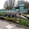 Garden Decoration High Simulation Artificial Rubber Crocodiles