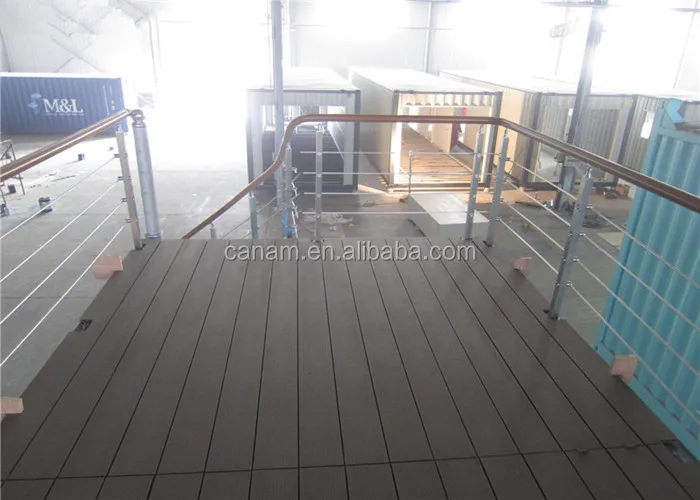 Customized shipping container house with stair and upgrade platform use for exhibition
