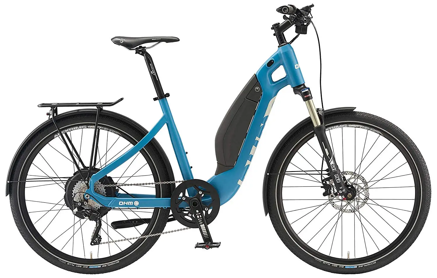 OHM electric bicycles, Blue, 16.5inch/Small