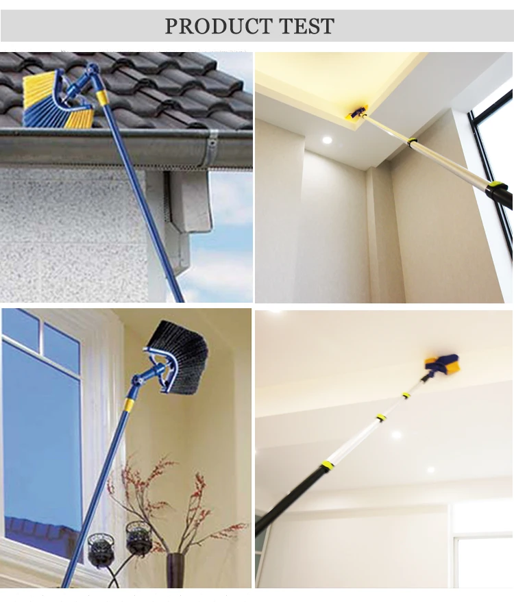 Extenclean Clean Room Ceiling Long Handle Ceiling Brush With Aluminum