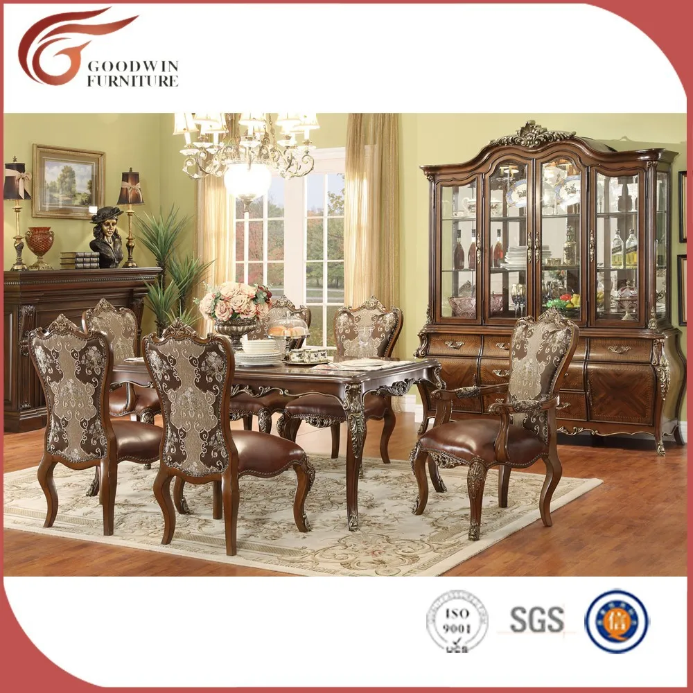 Huiselijke ontwerp traditionele klassieke europese luxe dining set ...