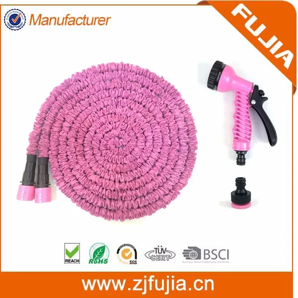 50ft Pink Garden Expandable Hose Strongest Hose With 8 Spray Nozzle As