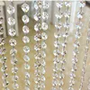 Wedding Decoration Chandelier Beads Strand Crystal colored Bead Chain