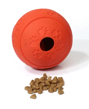 Xj109 Small Pet Rubber Toy Spiral Structure Dog Leaking Food Ball - Buy ...