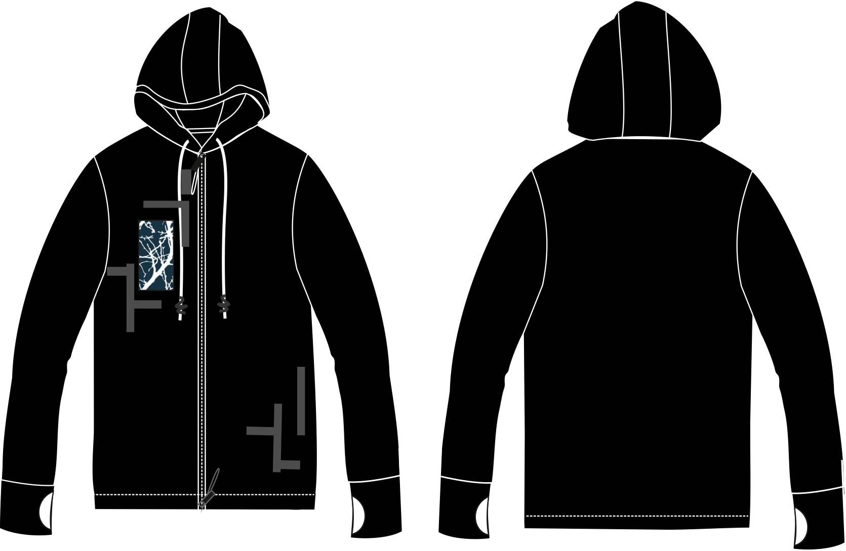 Hoodies en sweatshirts voor heren, uniseks streetwear fleece hoodie set