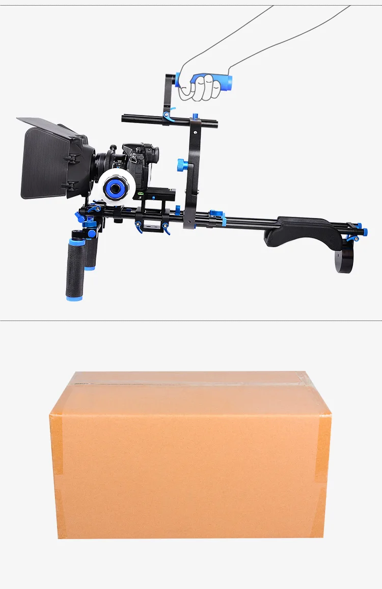 Yelangu D206 Dslr Handheld Camera Shoulder Mount Rig Kit + Follow Focus