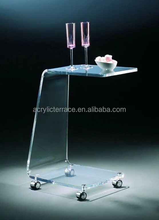 Clear Tablesacrylic Hotel Serving Table With Wheelsside Table With