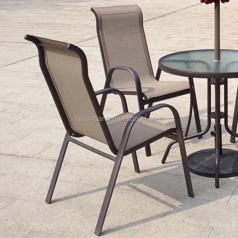 Light Weight Outdoor Garden Balcony Aluminum Sling Patio Furniture 3 5 Pcs Glass Table Stackable Chair Set Buy Sling Patio Furniture Sling Furniture Sling Kursi Product On Alibaba Com