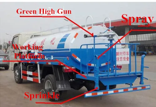 Sinotruk sino truck Howo Water Tank Truck sprinkling truck for sanitation equipment