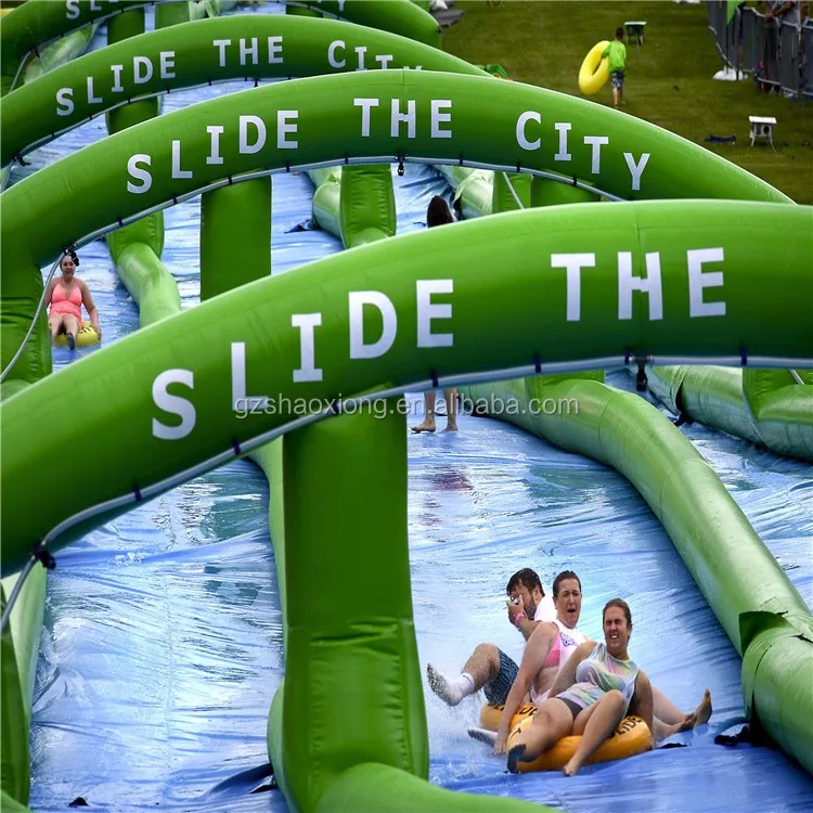 High Quality Large Inflatable Water Slide / Inflatable Long Water Slide