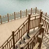 various designs wpc balcony deck railing