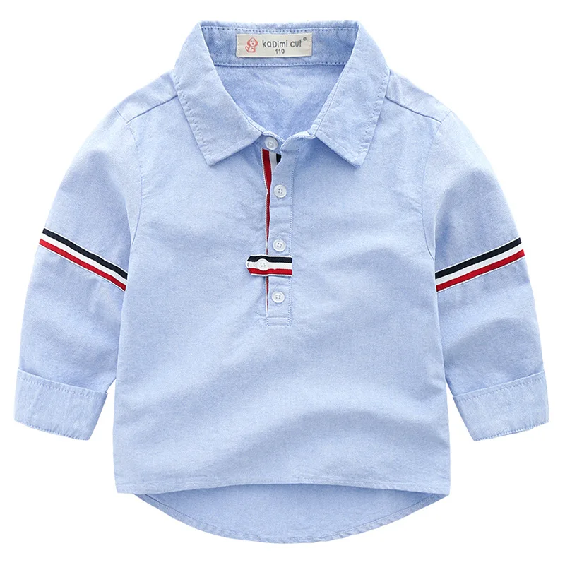 Boys Cotton Ribbon Stripe Long Sleeve Checked Fancy Shirt For 5 Years ...