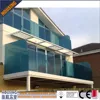 face mount interior glass railing systems with aluminium U channels