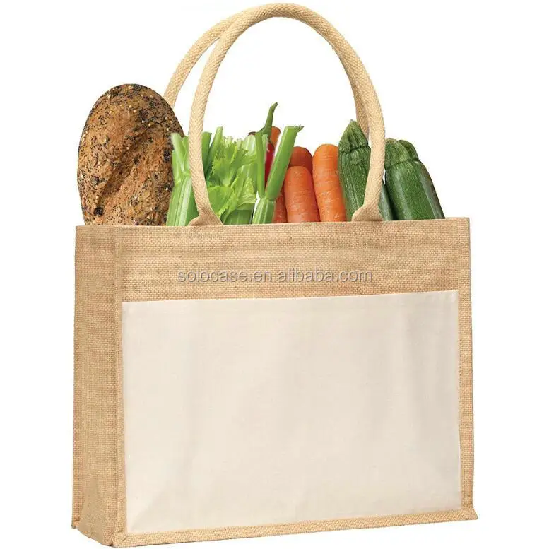 Women's Jute Tote Shopper Bag