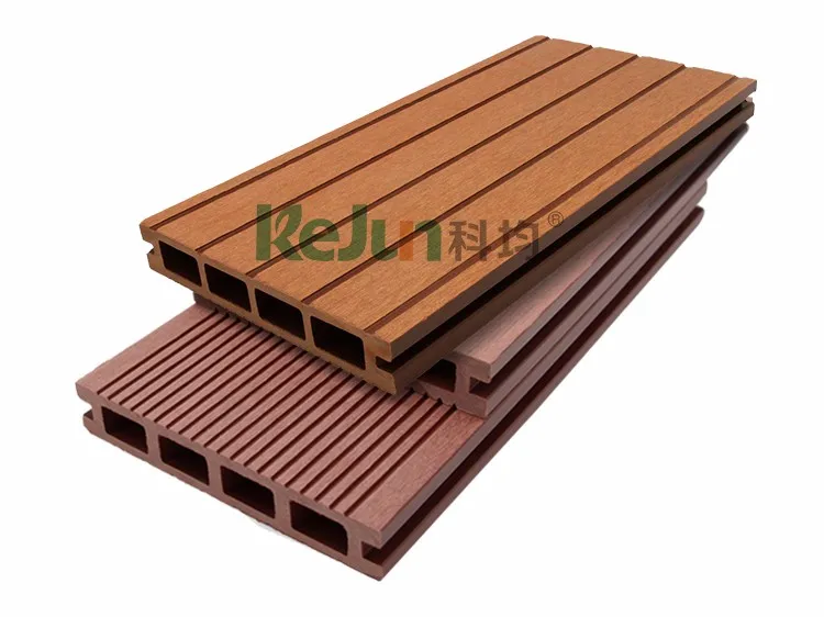 Outdoor Durable Wood Plastic Vinyl Decking Boards Hollow Composite