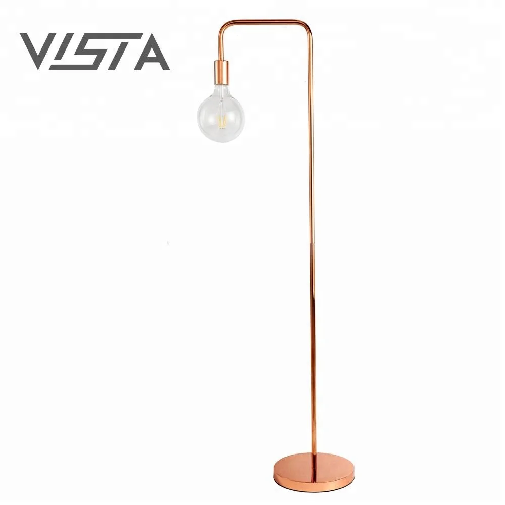 curved gold floor lamp