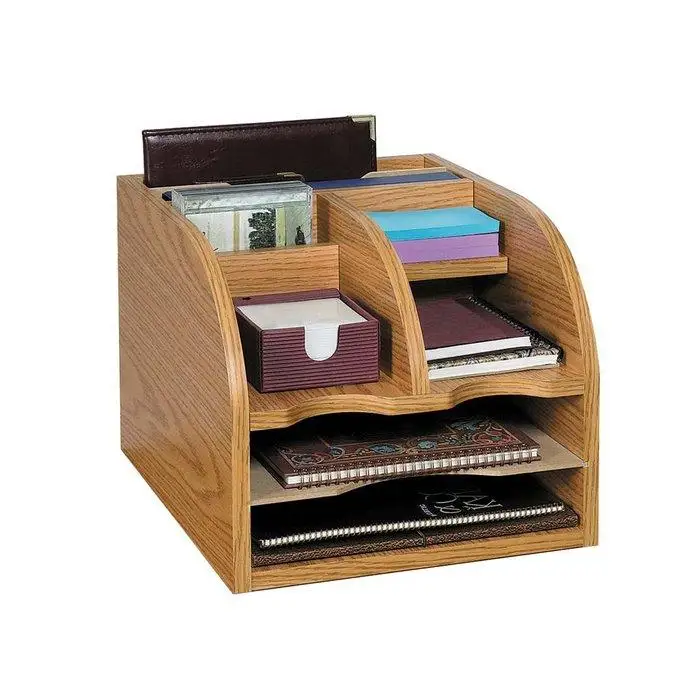 Trade Assurance Desk Organizer Cabinets Wooden Storage Box