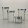 1 oz mini custom labels round food grade safety pyrex stainless steel lid jam jar glass with box