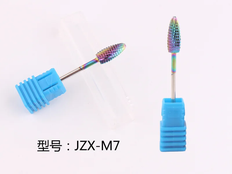 High Quality Rainbow Color Tungsten Carbide Nail Drill Bit 3 / 32