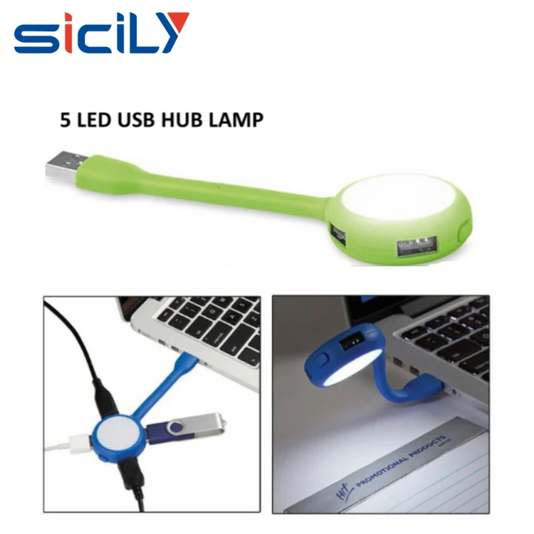 Novelty Promotion Gift Usb Hub 4 Port With Led Light,China Factory 5