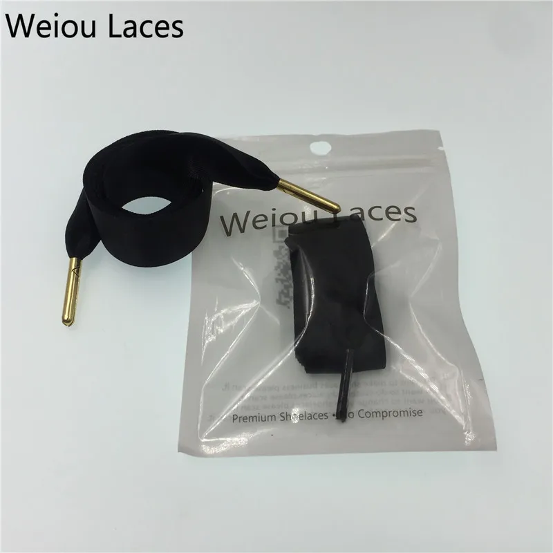 Weiou Ribbon Shoelaces Flat Shoestring Colorful Shoe Laces Silk