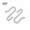 J&H Storefixture Pop Ceiling Rack Pegboard S Hook Multi-Functional Colorful White Convenient Plastic S Shaped Hanger Hook