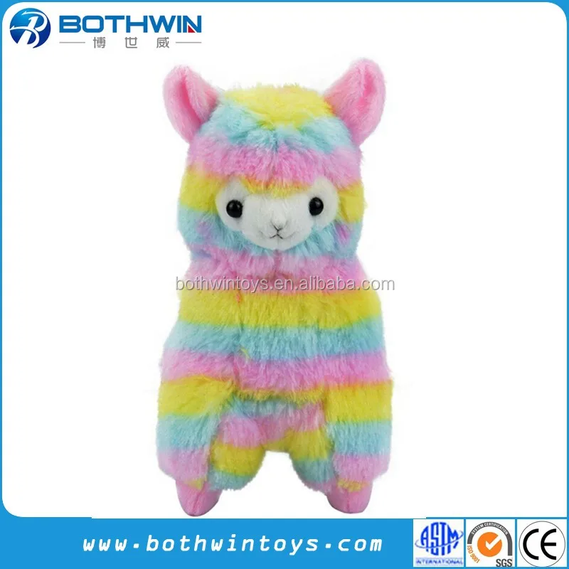 カラフルな動物アルパカぬいぐるみレインボーソフトベビーアルパカぬいぐるみ Buy Plush Toys Alpaca Plush Toys Rainbow Alpaca Plush Toys Product On Alibaba Com