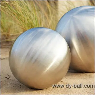 brushed garden stainless steel ball/sphere