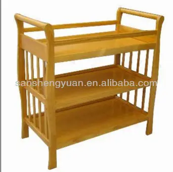 wooden changing table