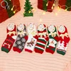 Best selling christmas indoor decorations high quality children gift christmas stocking custom dog print christmas sock