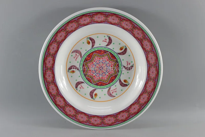 28x3.2CM Melamine Suop plate 11"inch melamine deep plate