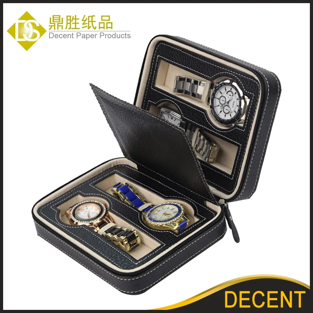 Wholesale Cheap Black Blue Red Cardboard Paper Watch Box Foam Insert