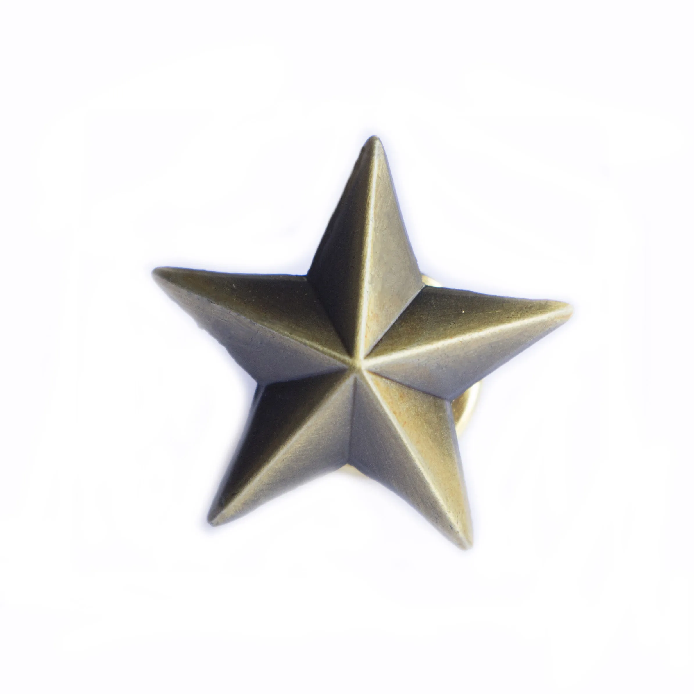 China Wholesale 3d Custom Five Antique Brass Star Metal Lapel Pin With