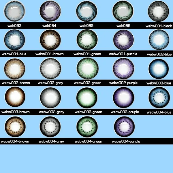 Beauty Eyes Look Color Lens 12month Soft Colorful Contact Lenses 12